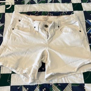 J Crew White Denim Shorts
